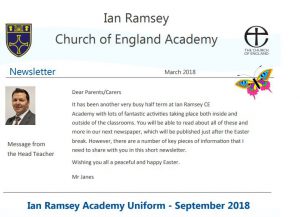 Head Teacher's Newsletter - March 2018